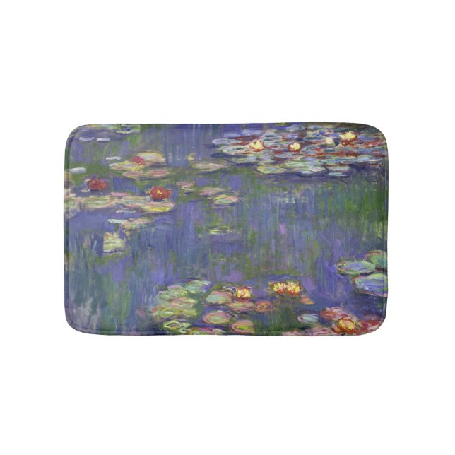 Tapis De Bain Chefs-d'œuvre de peinture de Nymphéas de Monet (Devant)