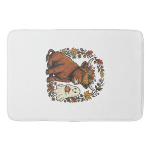 Tapis De Bain Chemise à gravure vintage de vache des Highlands d