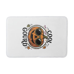 Tapis De Bain Chemise Citrouille Cool Gravure Vintage Halloween