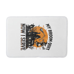 Tapis De Bain Chemise d'attendant d'Halloween Balai Cassa Humour