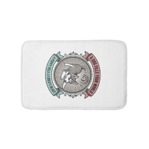 Tapis De Bain Chemise de chiot husky Gravure vintage Meilleur am