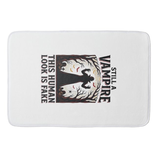 Tapis De Bain Chemise de costume de vampire drôle d'Halloween dé (Devant)