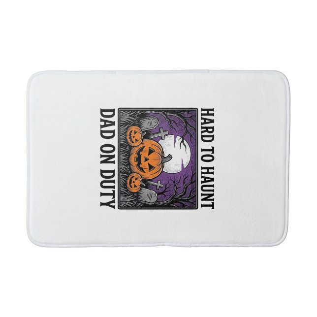 Tapis De Bain Chemise de papa Halloween difficile à hanter drôle (Devant)