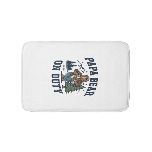 Tapis De Bain Chemise de papa ours en service pour la fête des p (Devant)