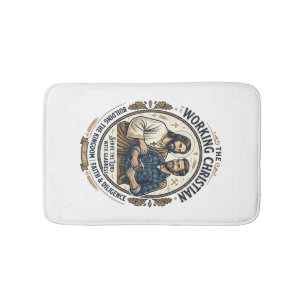 Tapis De Bain Chemise des métiers de la construction Jésus Graph