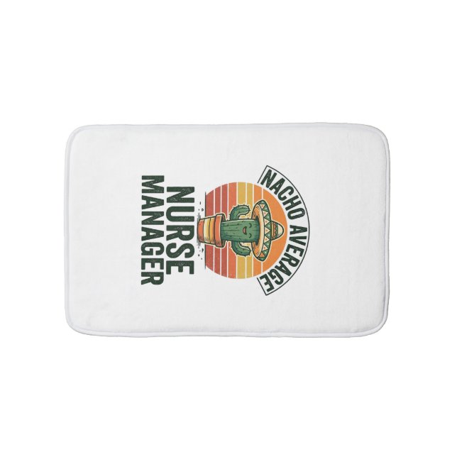 Tapis De Bain Chemise drôle de cactus Nacho Average Nurse Manage (Devant)