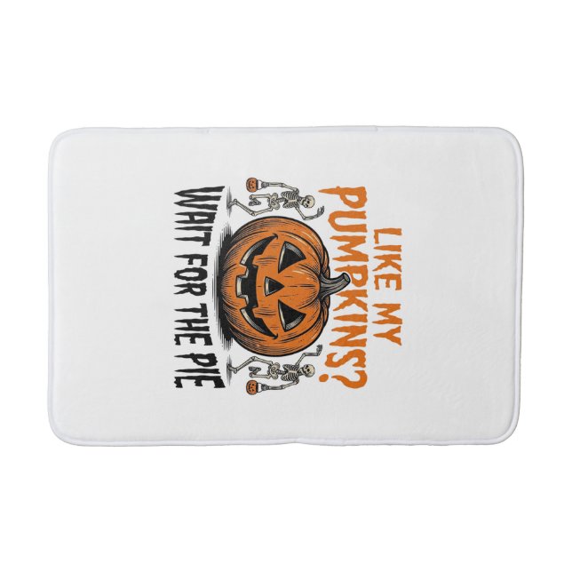 Tapis De Bain Chemise drôle de squelette de citrouille d'Hallowe (Devant)