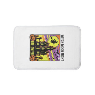 Tapis De Bain Chemise Halloween Sorcière Vintage Maison Hantée N