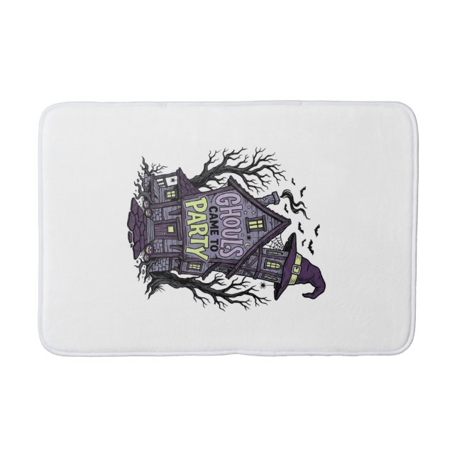 Tapis De Bain Chemise Maison Hantée Mignonne Soirée Halloween Dé (Devant)