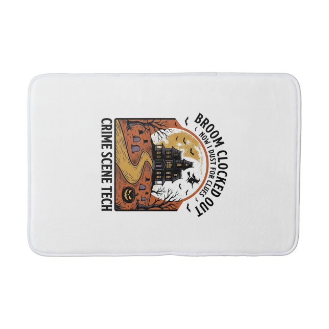 Tapis De Bain Chemise Technicien de Scène de Crime Drôle Hallowe (Devant)