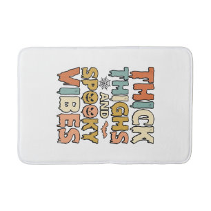 Tapis De Bain Chemises Halloween Thick Thighs et Spooky Vibes_1