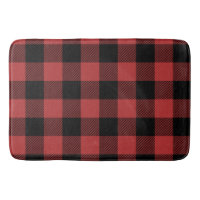 Chèque de Buffle Noir Rouge