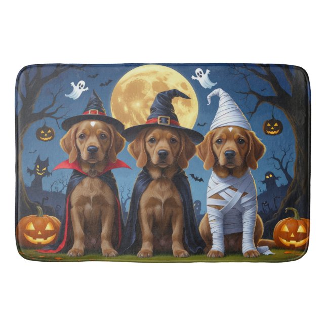 Tapis De Bain Chesapeake Bay Terrier Citrouille Halloween Funny
