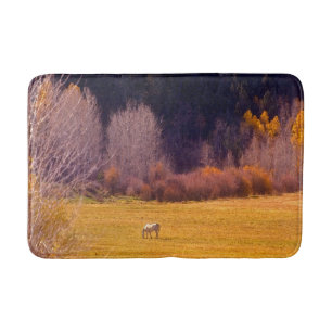 Tapis De Bain Cheval dans l'automne I