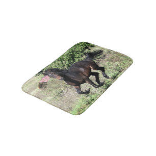 Tapis De Bain Cheval de châtaignier à galop