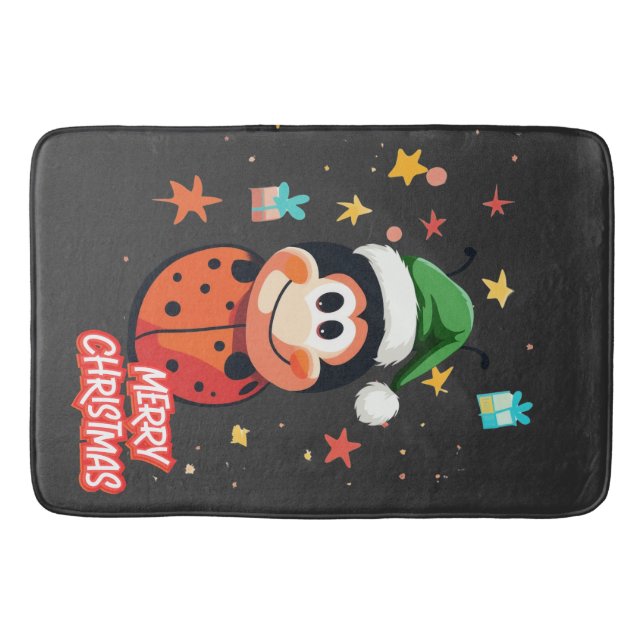 Tapis De Bain Cheval de Noël Ladybug (Devant)