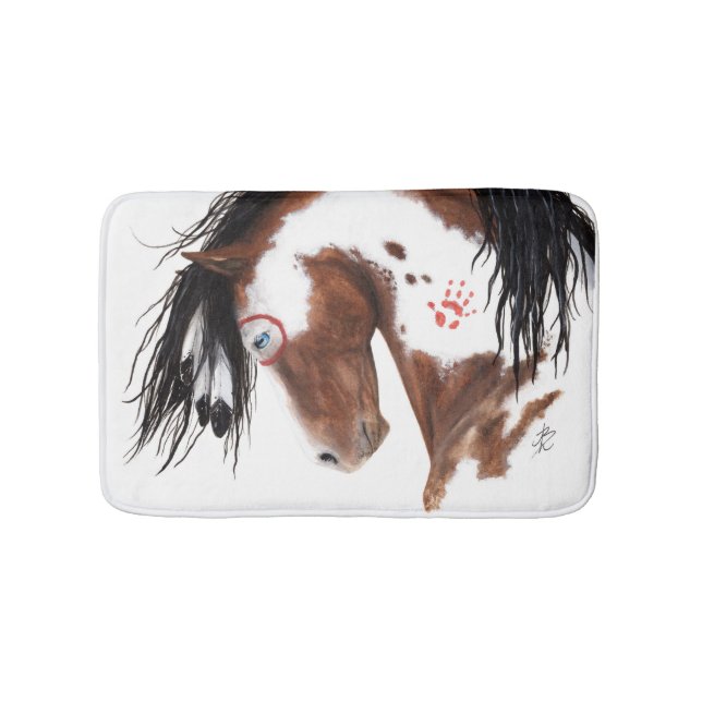 Tapis De Bain Cheval Majestic Paint Pinto de Bihrle (Devant)