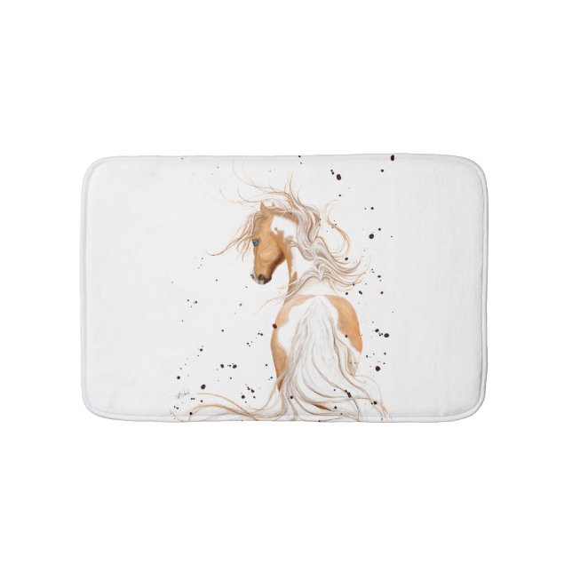 Tapis De Bain Cheval majestueux de palomino par Bihrle (Devant)