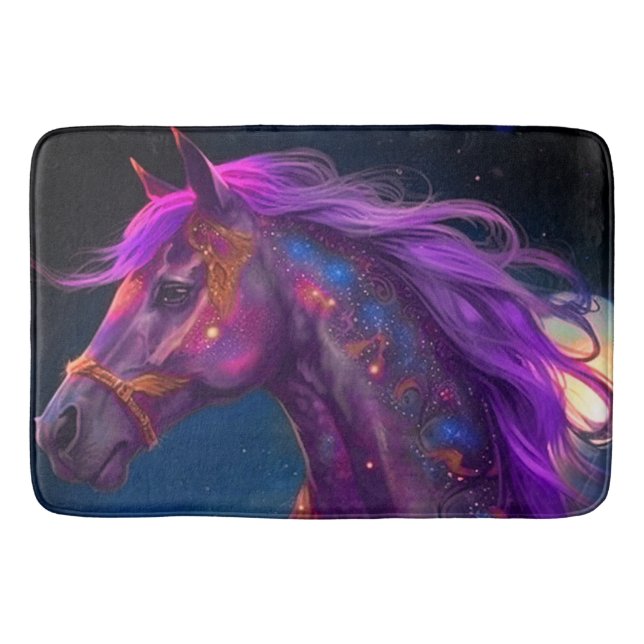 Tapis De Bain Cheval pourpre (Devant)