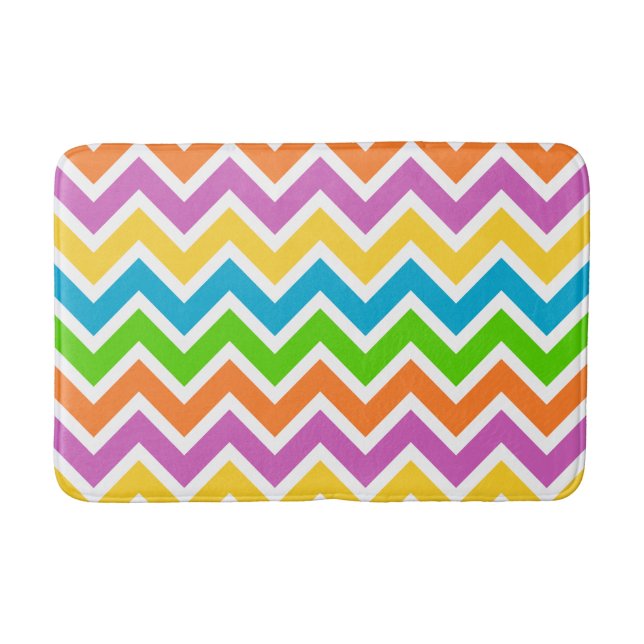 tapis de bain chevron de printemps (Devant)