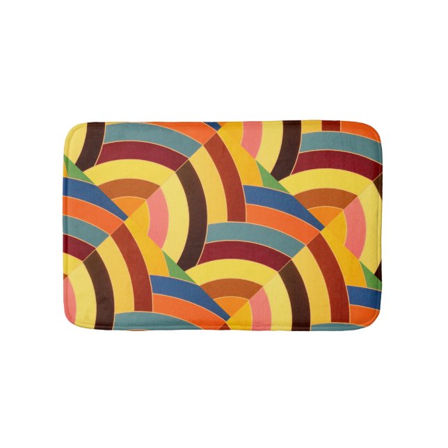 Tapis De Bain chevrons chic et design (Devant)