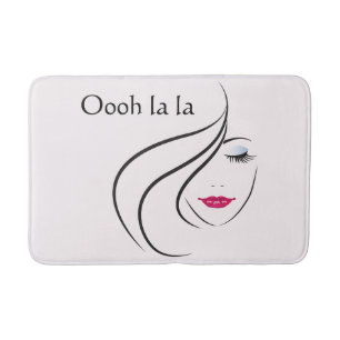 Tapis de bain chic de fille