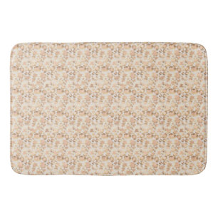 Tapis De Bain Chic Gold Blush Pink Empreinte de léopard