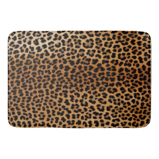 Tapis De Bain Chic Leopard Print Bath Mat Glamoratti 