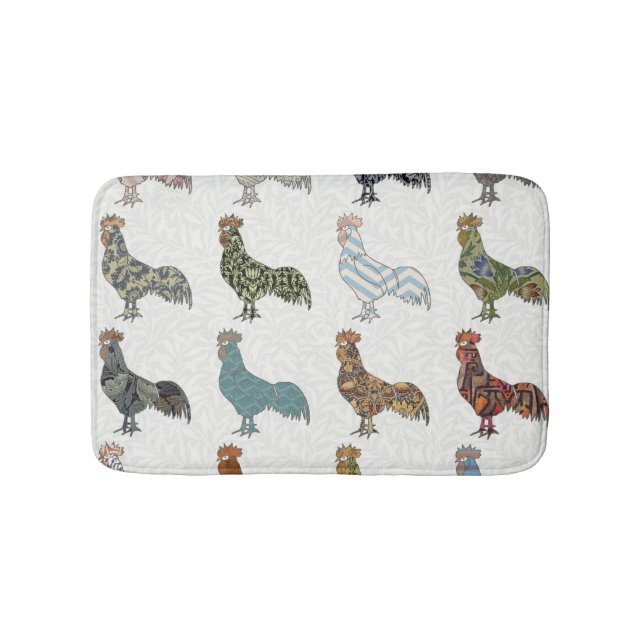 Tapis De Bain Chicken Rooster Coloré ferme Motif (Devant)