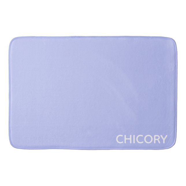 Tapis De Bain Chicorée Nom de couleur bleu Fleur (Devant)