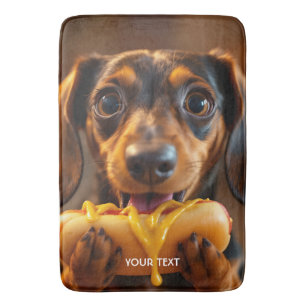 Tapis De Bain Chien chaud de fantaisie mignon