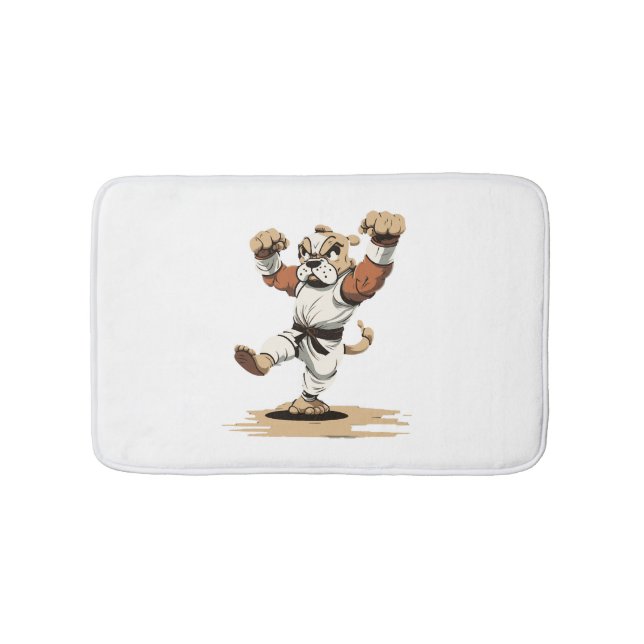 Tapis De Bain Chien connaît Karate (Devant)