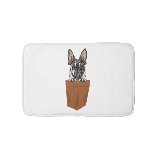 Tapis De Bain Chien dans la poche Funny Chien pour Amoureux de l (Devant)