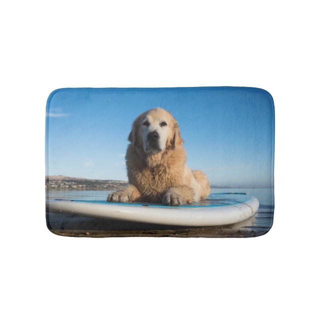 Tapis De Bain Chien de golden retriever s'étendant sur un (Devant)