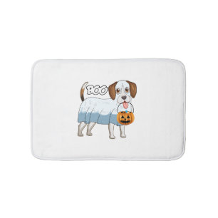 Tapis De Bain Chien de Halloween Beagle Fantôme
