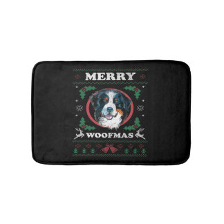 Tapis De Bain Chien de Montagne Bernese Joyeux Chien de Noël