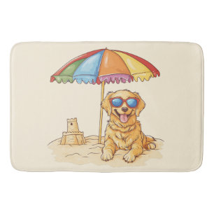 Tapis De Bain Chien de plage Golden Retriever