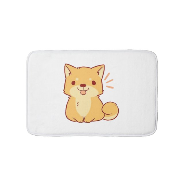 Tapis De Bain Chien Kawaii Shiba (Devant)