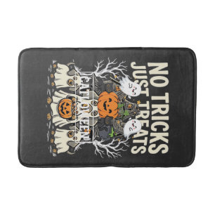 Tapis De Bain Chien Mignon Halloween Pas de Farces Rien que des