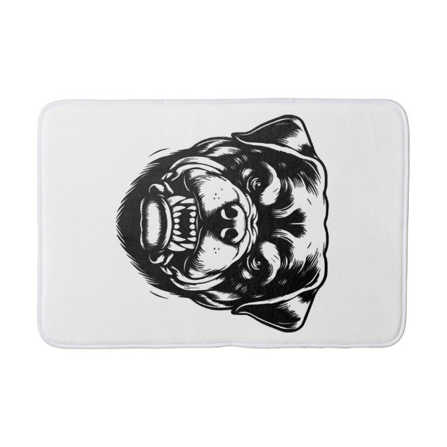 Tapis De Bain Chien Rottweiler  (Devant)