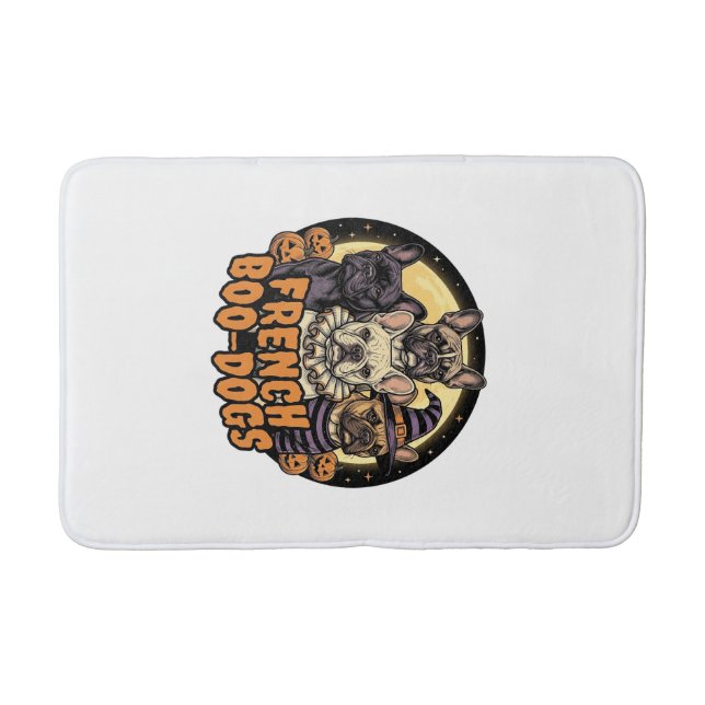 Tapis De Bain Chiens de French Boo Halloween Création Bouledogue (Devant)
