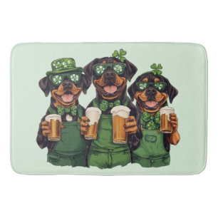 Tapis De Bain Chiens de la Saint Patrick