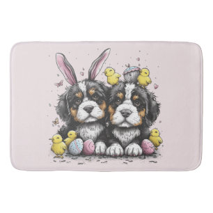 Tapis De Bain Chiens de montagne bernois de Pâques