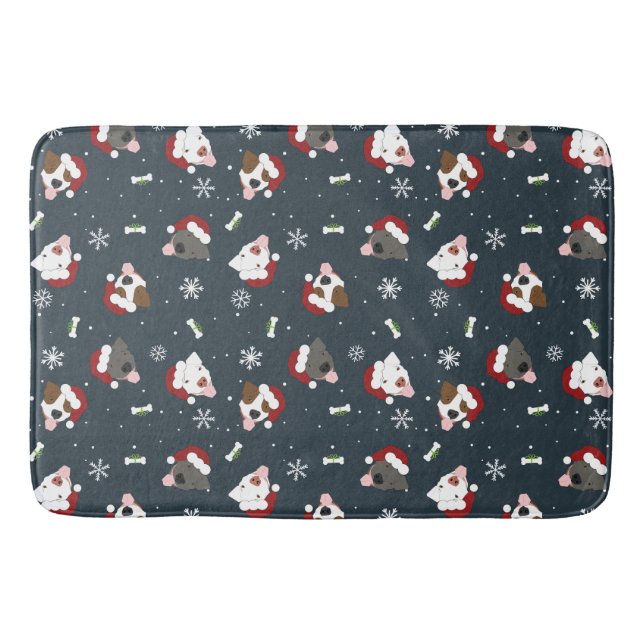 Tapis De Bain Chiens de père Noël (Devant)