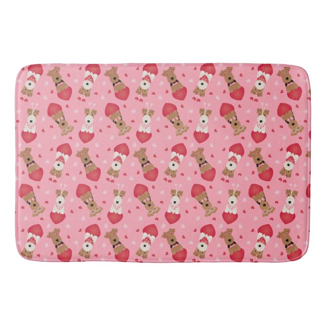 Tapis De Bain Chiens Terrier de Valentine Welsh Wire Fox (Devant)