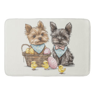 Tapis De Bain Chiens Yorkshire Terrier de Pâques