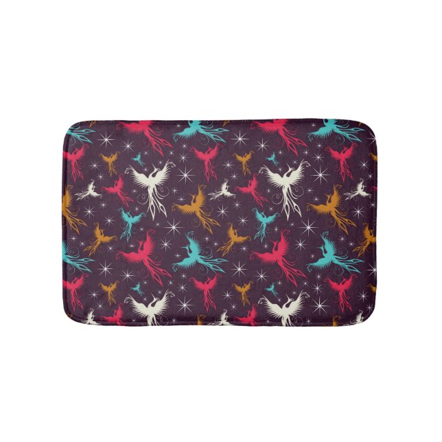 Tapis De Bain Chiffre motif d'oiseaux de Phoenix (Devant)