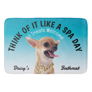 Tapis De Bain Chihuahua Amoureux des chiens personnalisé Mat de