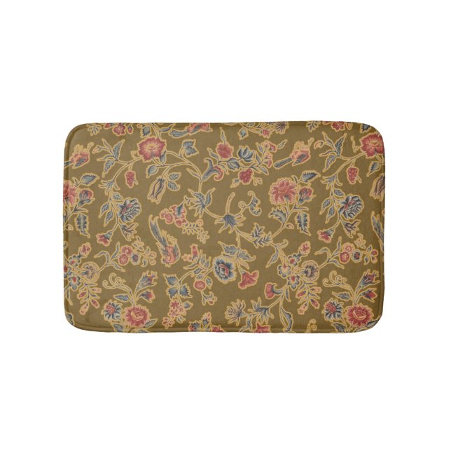 Tapis De Bain Chintz Fleur Classique Joli Design Floral Doux (Devant)