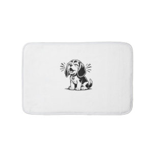 Tapis De Bain chiot beagle adorable, Amoureux des animaux de fam